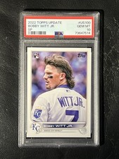 BOBBY WITT JR 2022 Topps Update SP PSA 10 Gem Mint Image Variation RC #US100