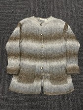 Vintage Liz Claiborne Collection Mohair Cardigan Womens M Long Sweater Ombre