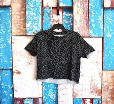 Women's Secret Treasures Sleepwear Top Short Sleeve XSMALL Charcoal Grey NEW