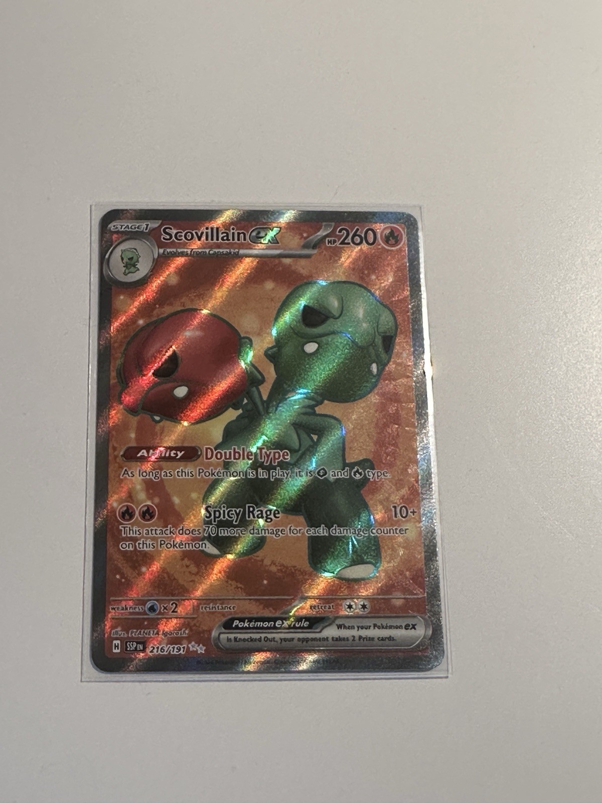 Scovillain EX 216/191 Ultra Rare Mint Condition - S&V Surging Sparks
