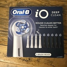 Oral-B iO Deep Clean Replacement Toothbrush Head, 9-count INDIVIDUALLY SEALED 