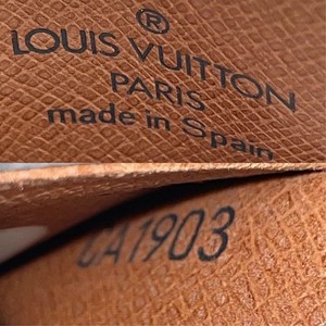 Louis Vuitton Monogram Pass Card Case Brown