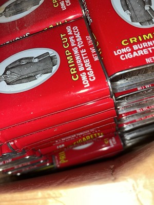 Lot 10 Vintage Prince Albert Crimp Cut Long Burning Pipe Cigarette Tobacco  Tin