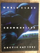 Arctic Cat 1991 World Class Snowmobiles full line brochure