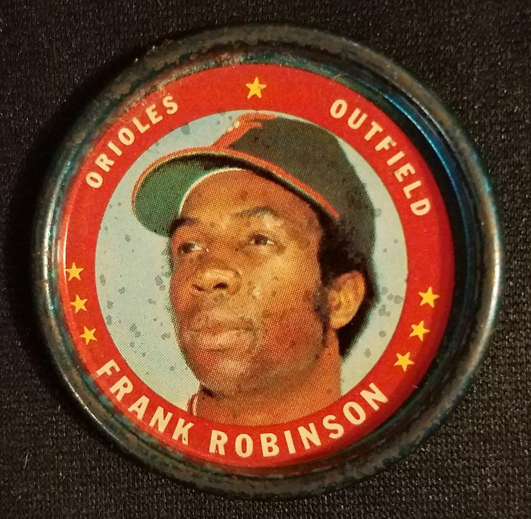 Frank Robinson #50 Baseball Cards 1971 Topps Coins trading card — raw and PSA graded price guide