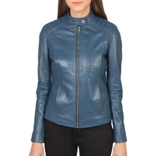 Women's Classic Zip-Up Jacket, Mock Neck Collar, Fitted Style, Casual Outerwear