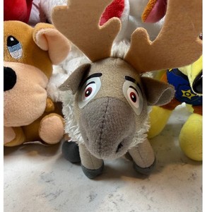 Mixed Plush Lot Red Gummy Bear Tiger Valentine Monkey Dog Reindeer 11pc Bundle