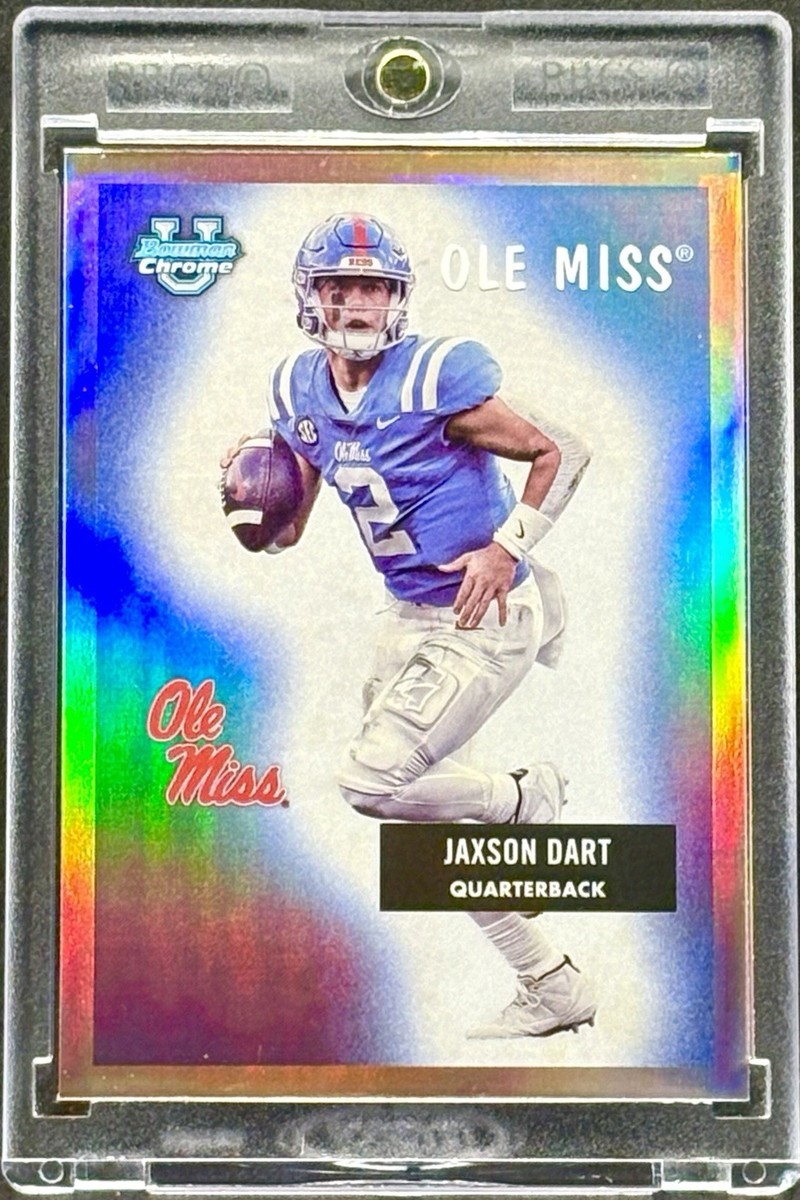 Jaxson Dart RARE ROOKIE REFRACTOR INVESTMENT CARD SSP BOWMAN NFL