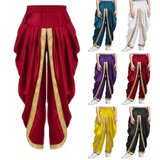 US Kids Boys Dhoti Pants Baggy Trousers Jogger Halloween Party Fancy Dress Ball