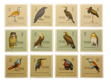 POLSKA Fi 1062-1073 ** 1960 Ptaki chronione w Polsce