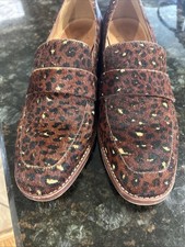 Madewell Pony Hair Cheetah Print Loafers Size 9