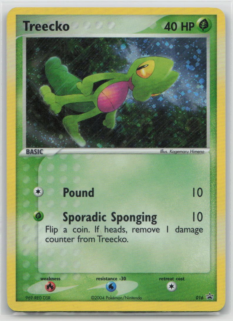 Treecko 016 Promo Nintendo Black Star Promos Pokemon Moderately Played