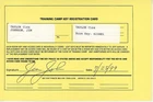 -Rare- 1999 -JIM JOHNSON- PHILADELPHIA EAGLES Signed/Autograph Football Document