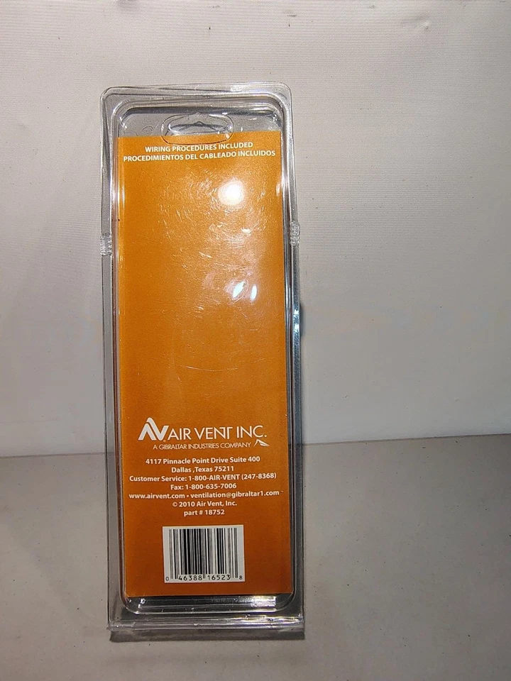 Interruptor de ventilador basculante para toda la casa Air Vent 58030 de 2 velocidades, blanco Foto 3 de 3