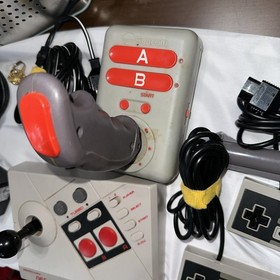 Lot of 5 Different Nintendo (NES) Controllers *VGC* Tested! Turbo Pad, Gun, Sync