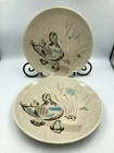 2 vtg red wing bob~white~quail plates - 11" dinner size VGC only minor wear...