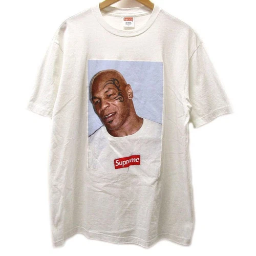 Tee shirt Supreme Mike Tyson blanc L 28" longu" pit to pit fabriqué aux États Unis