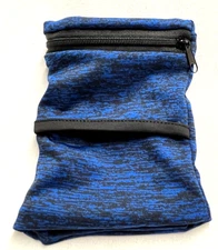 Blue Spandex Sports Arm Band- Holds Phone, cash, etc