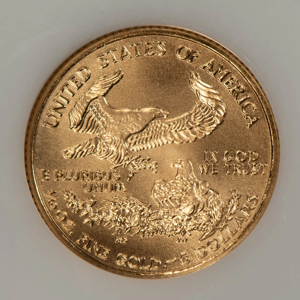 American Eagle 2006 G$5 1/10 oz oro - NGC MS 69 - SKU-G5862 Foto 4 de 4