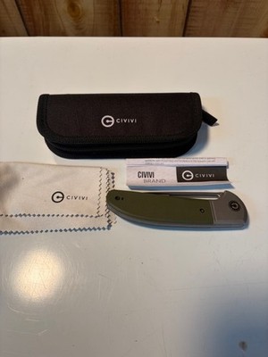Civivi Trailblazer Knife, D2 Steel Blade, Slipjoint , Soft Case