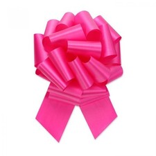 50Pcs- 5.5"D Pullbow Hot Pink Ribbon