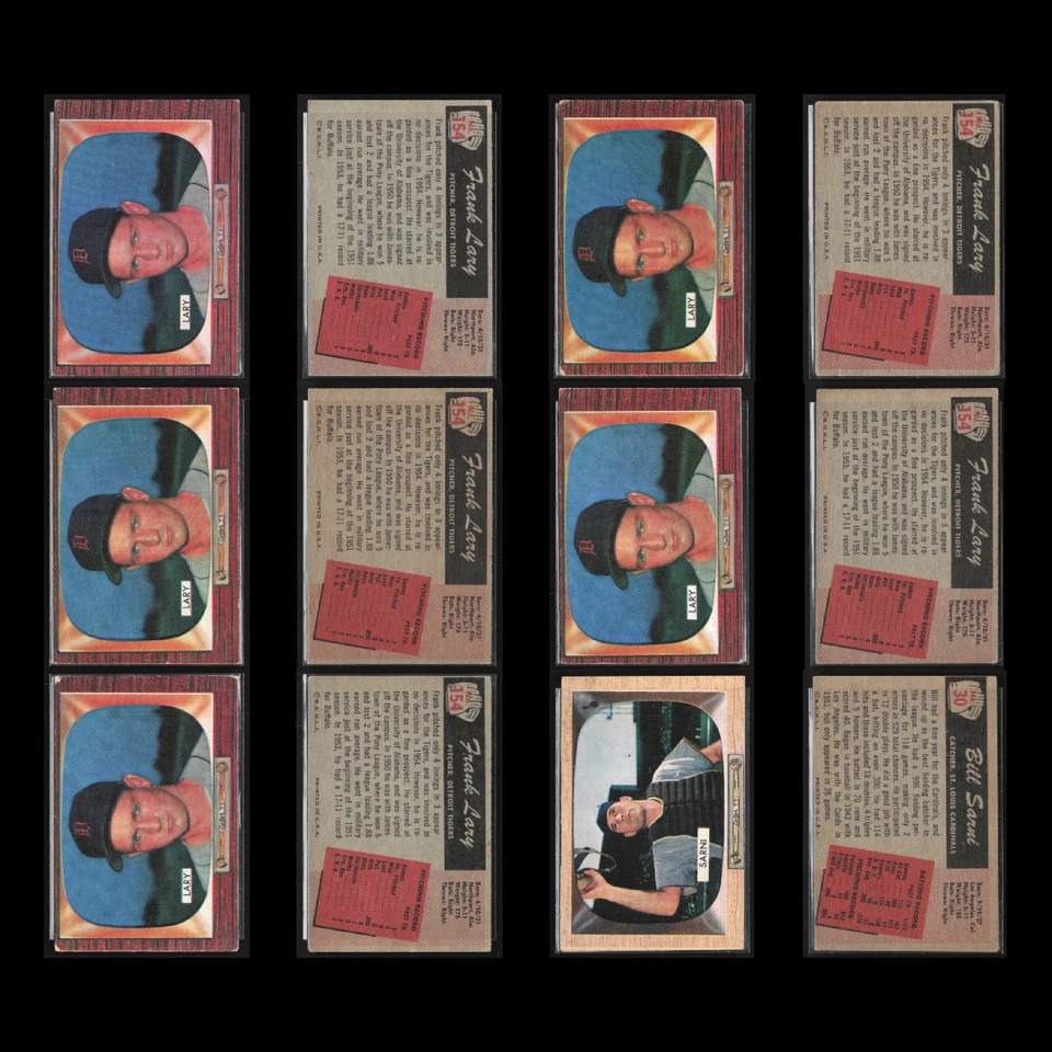 1955 Bowman Lot 50 Vintage Baseball Cards Dealer Bulk Set Builder Commons VG MLB - Image 4 of 4