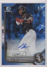 2022 Bowman Sapphire Edition Chrome Prospects Benyamin Bailey #BSPA-BB Auto 0x5e