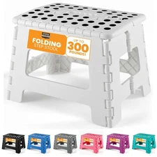 Utopia Home Folding Step Stool - Pack of 1 Foot Stool with 9 Inch Height - Ho...
