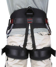 Adjustable Climbing Harness Half Body Safety Belt for Rock Mountaineering Tree
