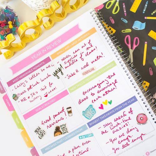 Bloom Daily Planners Planificador y Calendario de Maestros Sin Fecha, Pizarra - Imagen 18 de 19