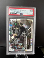 2023 Topps Chrome F1 Sapphire Max Verstappen #147 Black & White 13/15 PSA 9