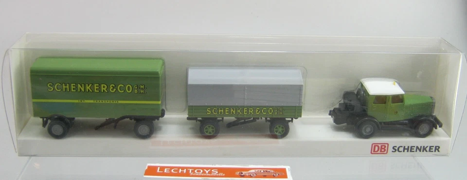 Wiking 1:87, Hanomag ST mit Anhänger DB Schenker, Sondermodell OVP