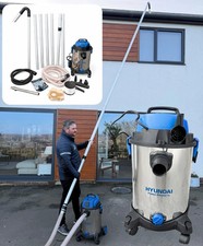 Gutter Vacuum Kit 7.5m Aluminium Poles 1400W Wet Dry Vacuum Cleaner Lightweight