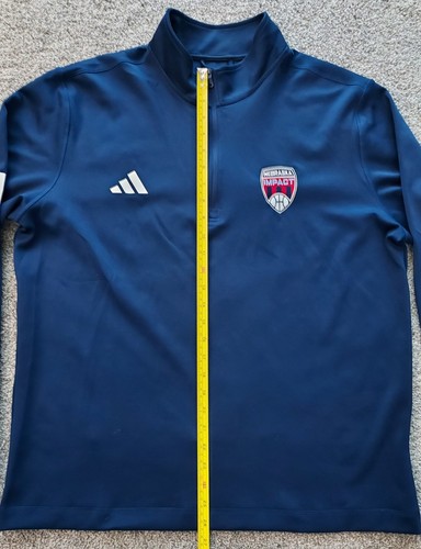 Nebraska Impact Basketball dunkelblau Adidas 1/4 Zip Pullover Größe Large - Bild 4 von 18