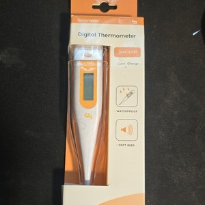 Femometer Digital Thermometer DMT-2032 Orange/White Waterproof Digital Display
