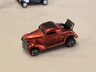 Vintage 1969 Hot Wheels Redline Classic 36 Ford Coupe Red w/ Black Interior USA