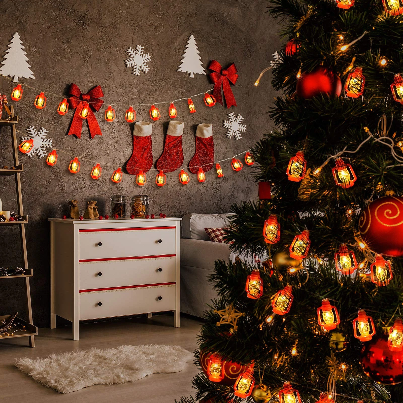 AceList Lantern String Lights