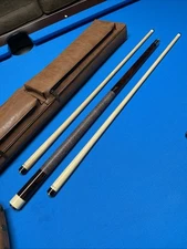 Unbranded Russ Espiritu Pool Cue Two XP II Shafts Excellent Condition With Case