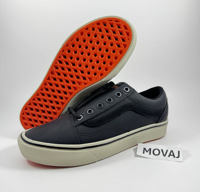 New Men's 5.5 Wmns 7 Vans Darkside Initiative Black Comfy Cush Old Skool Orange