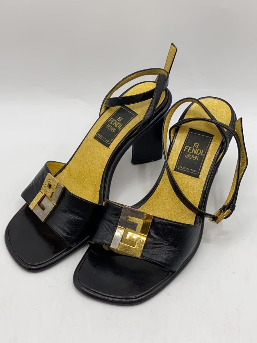 Fendi Sandals L Blk Jls10 thumbnail 2