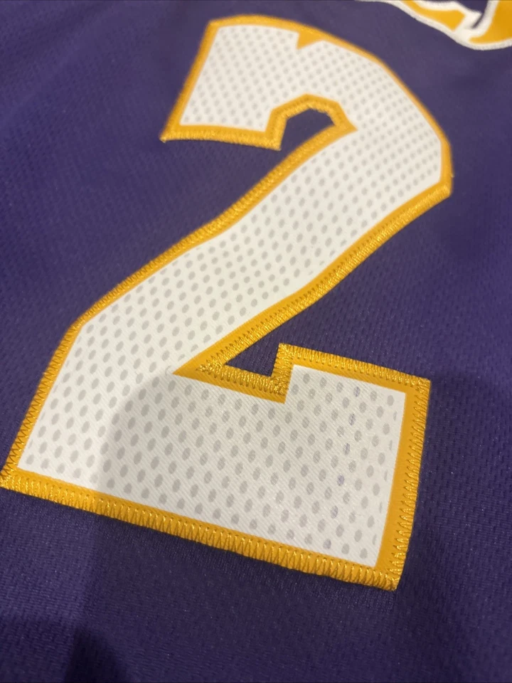 Camiseta Lonzo Ball Los Angeles Lakers #2 talla grande Fanáticos Dri-fit Foto 4 de 4