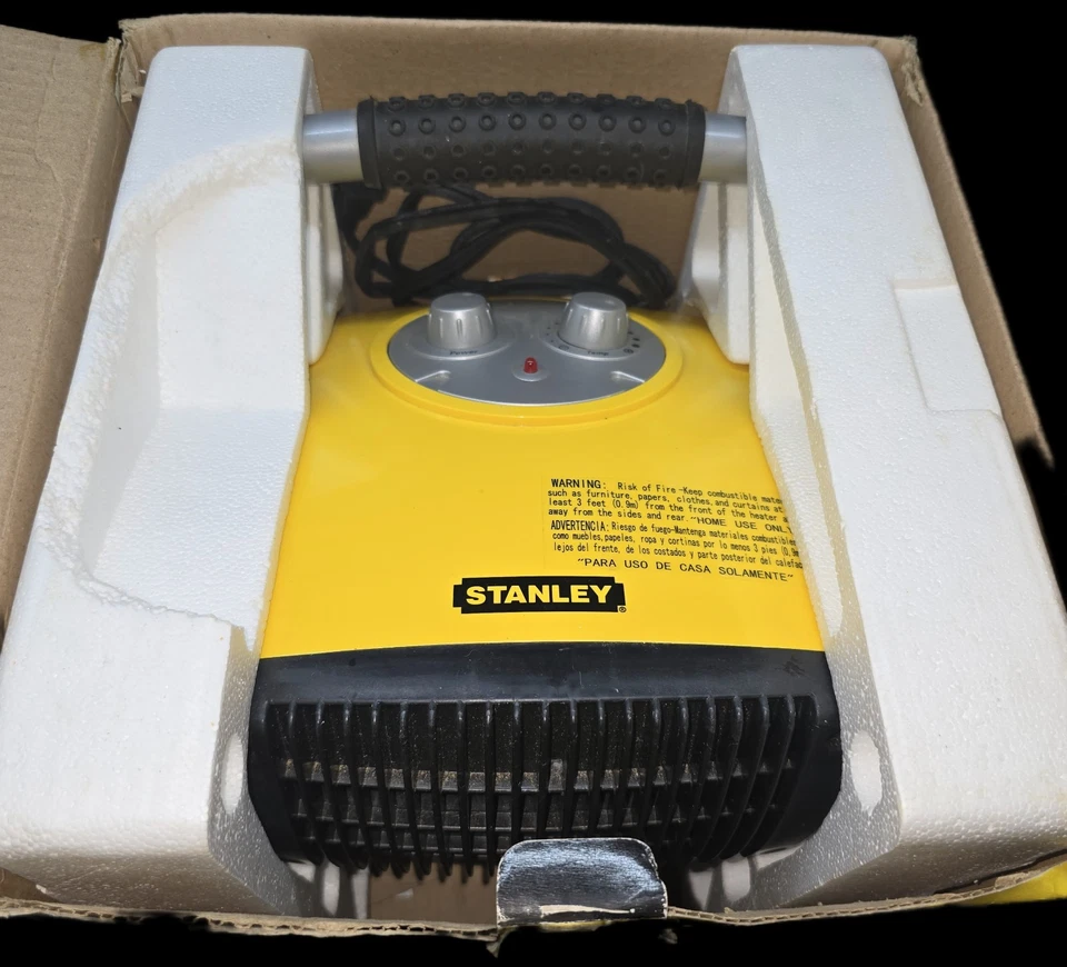 Stanley 675900 1500W Utility Ceramic Portable Heater With Pivot Power NEW - Image 2 of 2