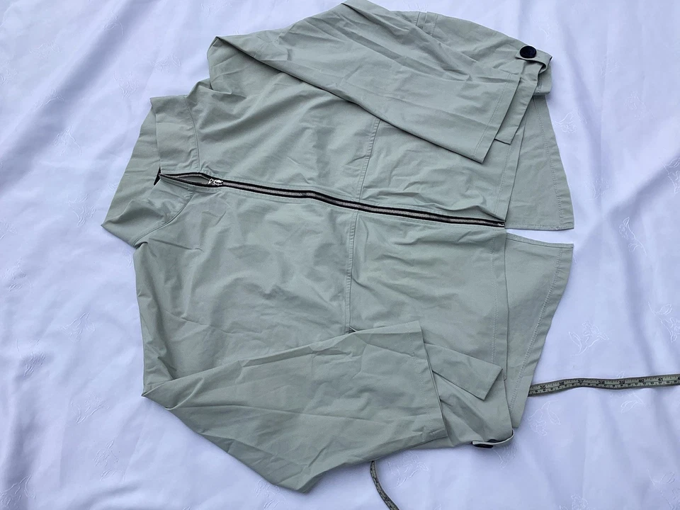 Chaqueta Jason USA Diane Grande Verde Ligera Cuadrada Grande Cremallera Para Mujer Foto 4 de 4