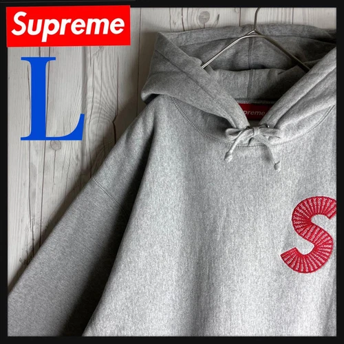Supreme Small Box Logo Luxury S Logo Hoodie Gray L