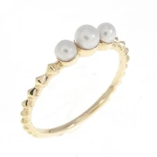Authentic K10YG Freshwater Pearl Ring  #260-007-852-6815