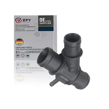 ZPY Engine Radiator Coolant Hose Connector For Vw Golf Audi Quattro 1K0121087H