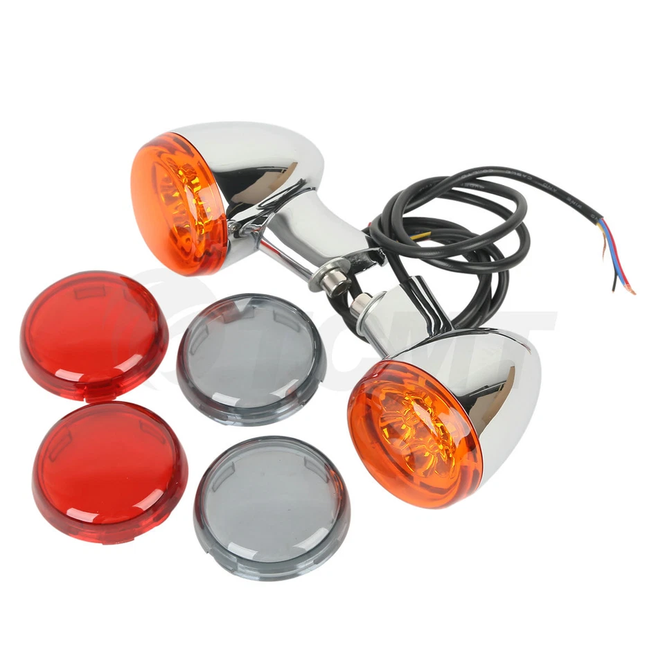 Rear Turn Signals Lights Bracket Fit For Harley Sportster XL 883 1200 1992-2022 - Image 3 of 4