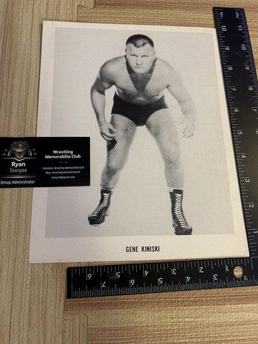 Vintage Gene Kiniski wrestling promo photo NWA AWA WWE WWF vintage