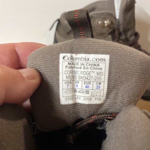 Columbia Coremic Ridge Mid Mens BM3427-255 Size 7 - Picture 3 of 6