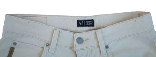 Pantalones de Pana Armani Jeans Talla 32 Beige Caqui Vintage Años 90 y2k - Imagen 4 de 10